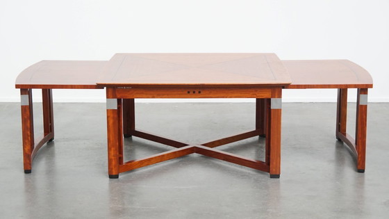 Image 1 of Gut erhaltener Art Deco Schuitema Design Couchtisch mit ausziehbaren Teilen aus der Decoforma Serie