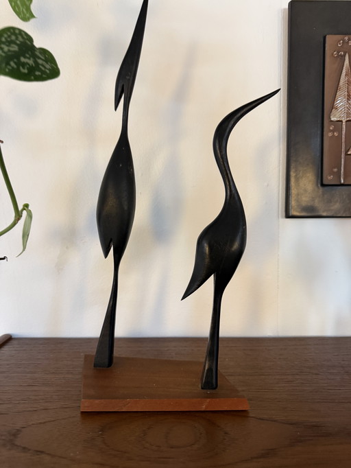 Ensemble de 2 grues vintage sur trépied, années 60