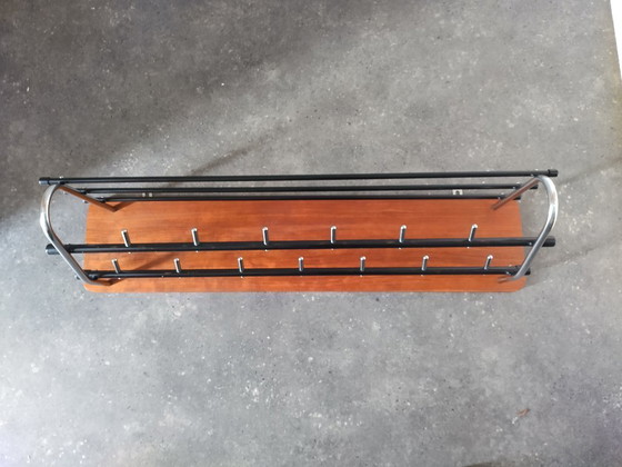 Image 1 of Appendiabiti vintage cromato/teak