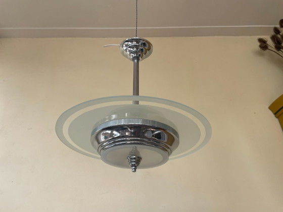 Image 1 of Lámpara colgante Art Déco de 1930, francesa.
