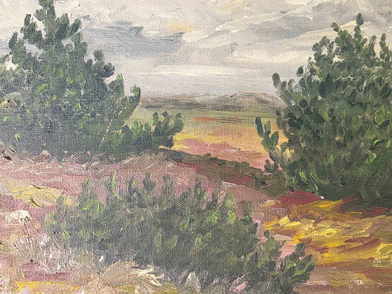 Dipinto a Olio Originale Mid-Century 1968, Firmato Gunnar – Dipinti e disegni, Tela (photo 7 of 9)