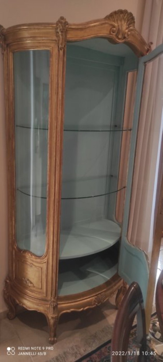 Image 1 of Vetrina - Luigi XIV - Dorato, Legno, Vetro - Prima metà del 18° secolo