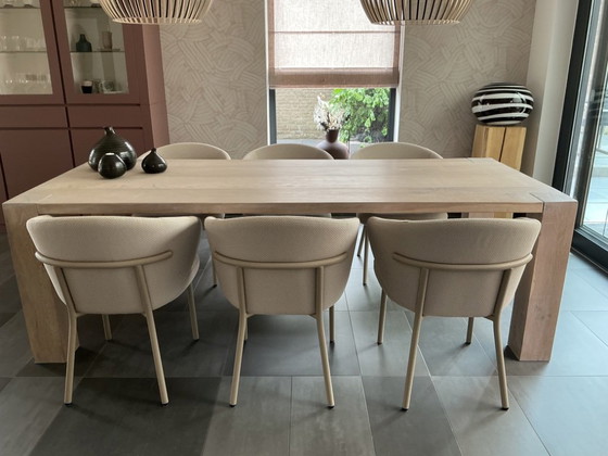 Robust oak dining table, custom-made – Wood (photo 2 of 5)