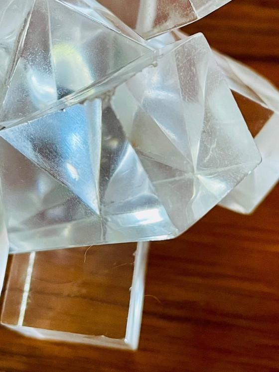 Image 1 of Vintage, vetro acrilico, puzzle di diamanti, anni '70 circa