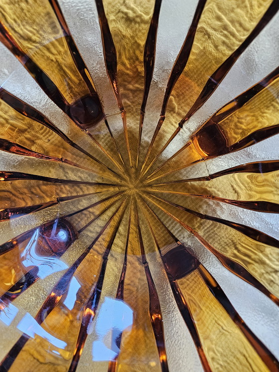 Image 1 of Glass Bowl/Fruit Bowl on 4 Feet - Art Deco - Stölzle Hermanova Hut