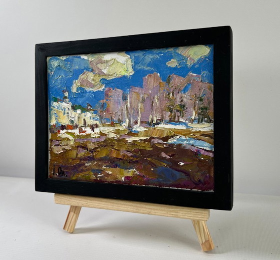 Image 1 of Original Oil Painting City Day Landscape Breath of Spring