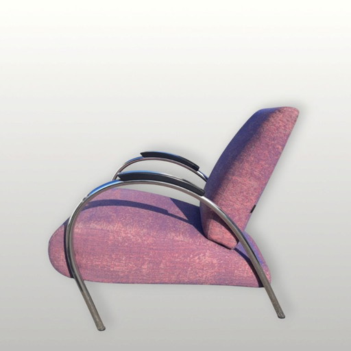 Sillón Gelderland 5770, diseño Jan de Bouvrie. Tela morada