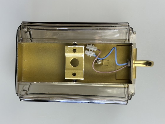 Image 1 of 60s 70s aplique Glashütte Limburg Alemania vidrio y metal Age Design