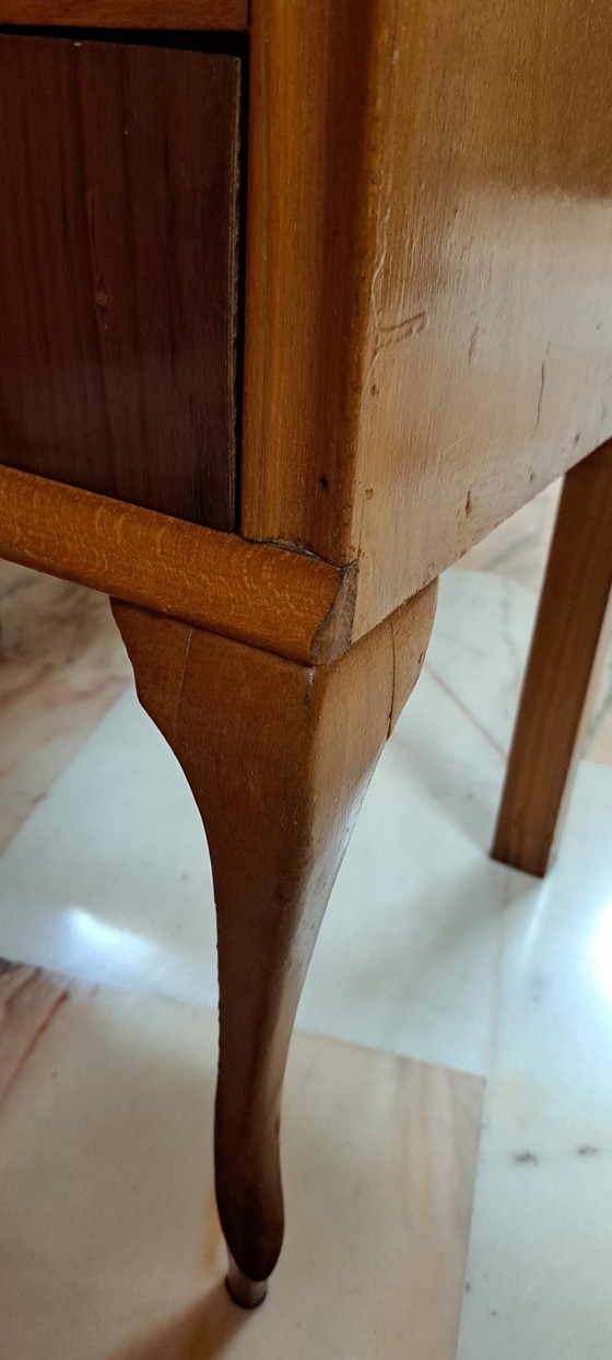 2 Vintage Nightstands, Bronze, Wood, Brown (photo 8 of 10)