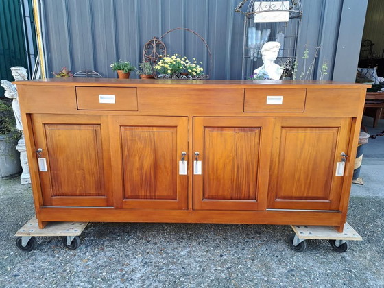 Image 1 of Classic Counter, Display Case, Sideboard, Dim. 200x50m And 95cm High