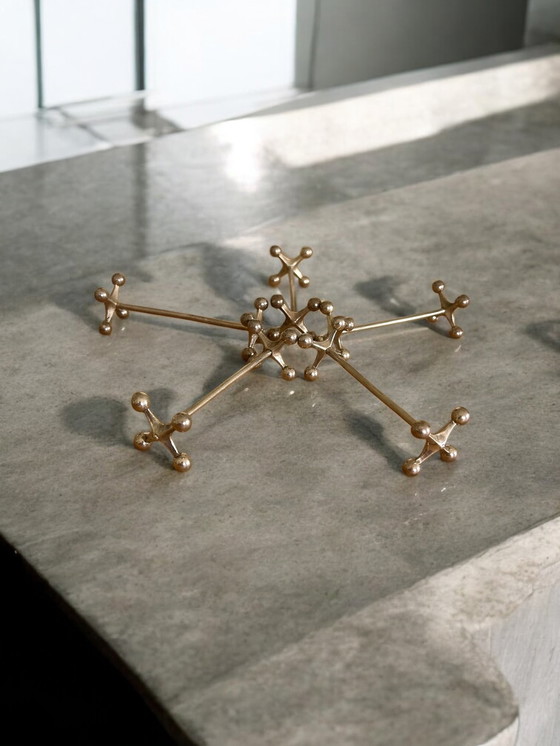 Image 1 of Set of 5 Vintage Knife Plates - Krupp Berndorf - Silver plated