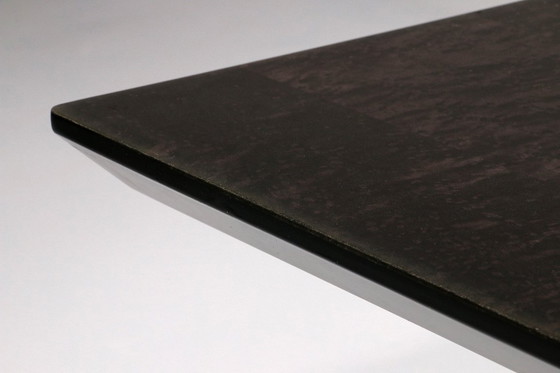 Image 1 of 1980s Italian Coffee Table in Black and Yellow Lacquered wood