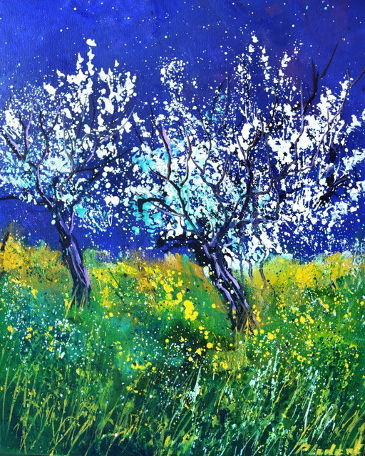 Arbres en fleurs au printemps