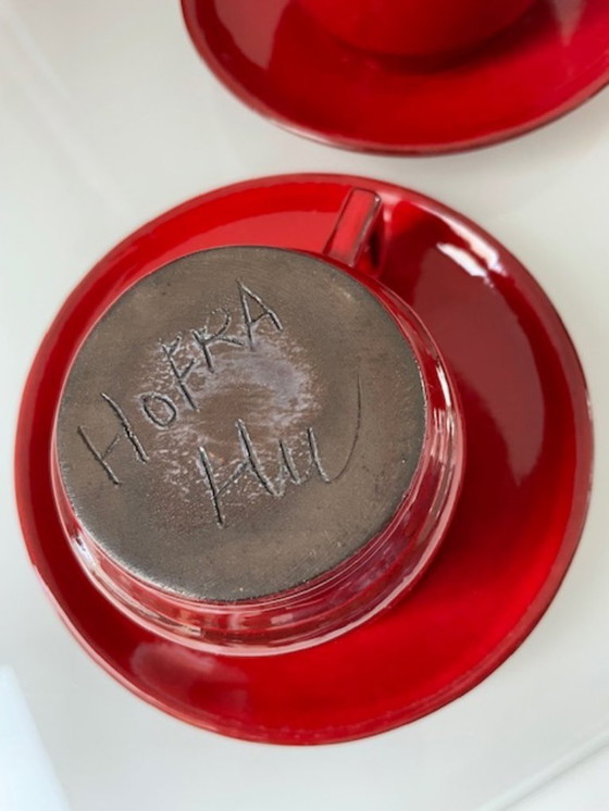 Image 1 of 14-piece Vintage Dutch design Hofra coffee set H. Wagner