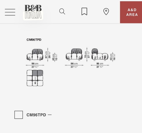 B&B Italia Camaleonda 14-piece modular corner sofa – Modular sofas, Textile (photo 9 of 12)
