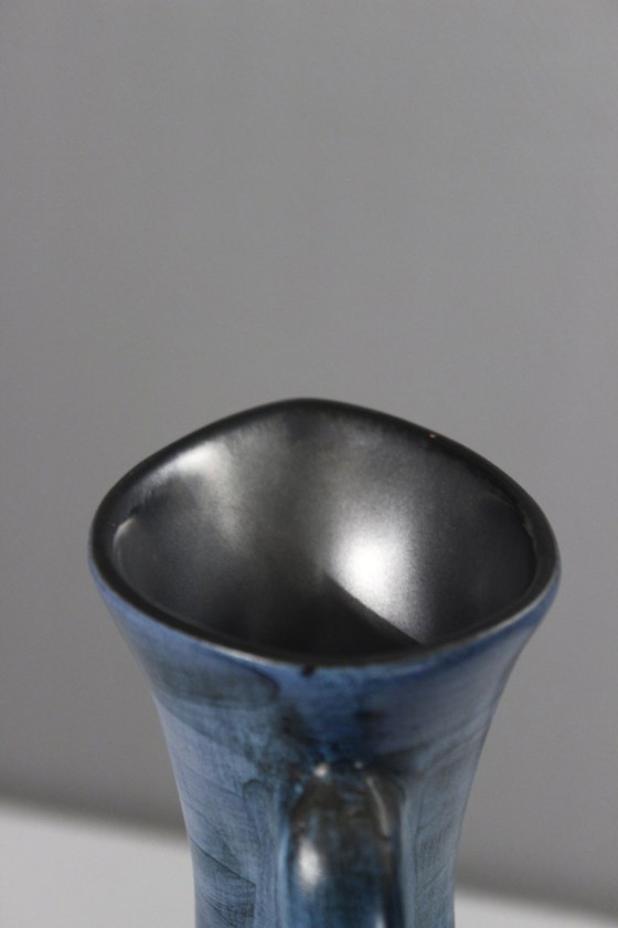 Image 1 of Jean De Lespinasse in Nice - Large pitcher decorated with a mandolin player, 1950s