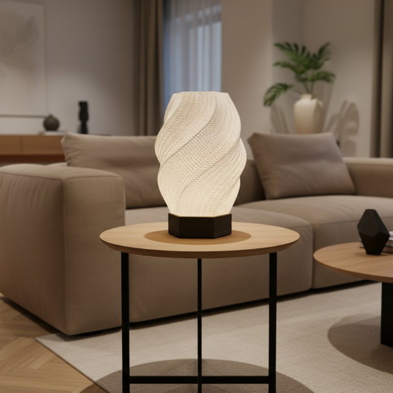 Image 1 of Vortella – Sculptural Table Lamp (Wireless or Wired)