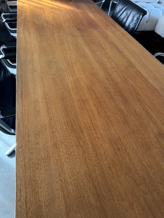 Image 1 of Zeer Unieke Tafel met een verhaal!  4 meter lang Vintage Mid Century jaren 60