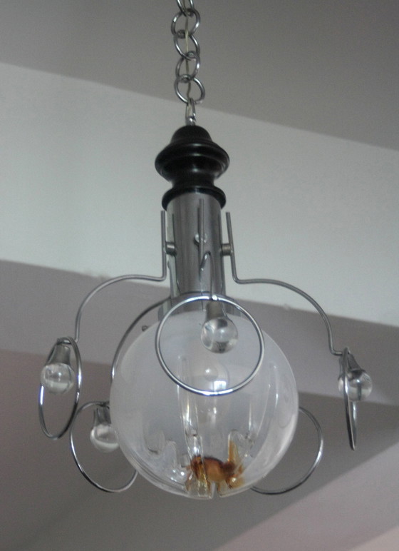 Image 1 of Vintage kroonluchter uit de jaren 70, Italië