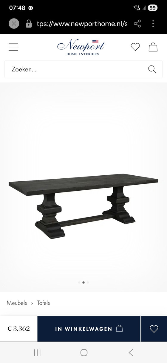 Image 1 of Table de salle à manger Paris Artwood, modèle du monastère, modèle d'exposition