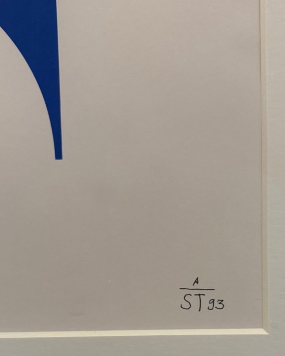 Image 1 of Anton Stankowski – Conjunto de tres pruebas artísticas de geometría abstracta - Serigrafías (1993)