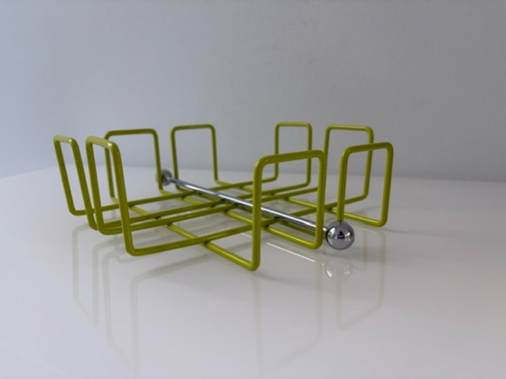 Porte-serviettes Design Rétro Vert Citron Acier Fil – Accessoires de table (photo 8 of 20)