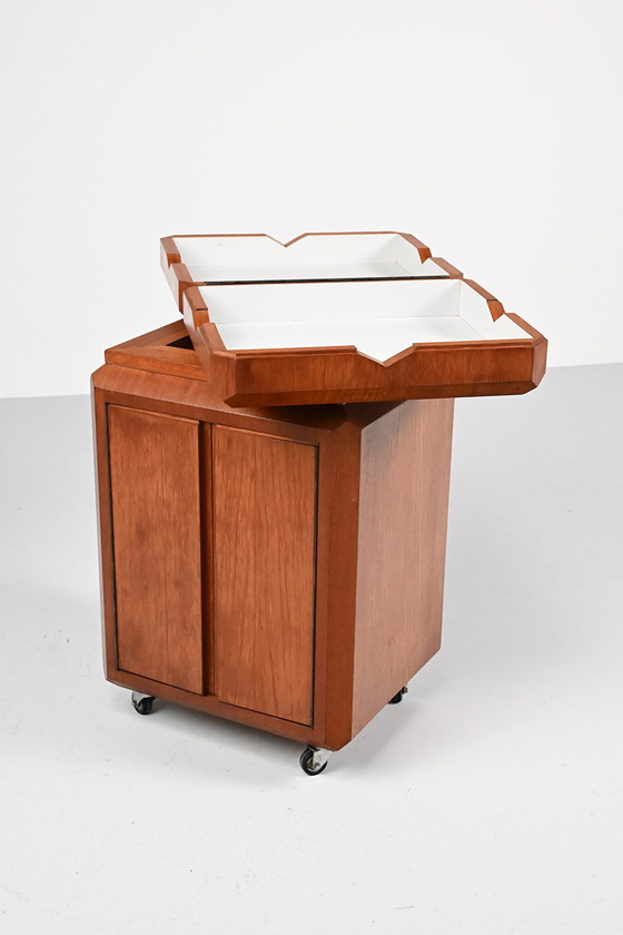 Image 1 of Bijzonder teak ‘fliptop’ barretje