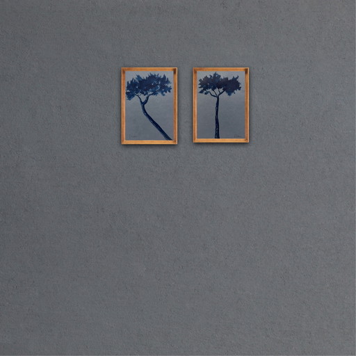 Set van 2 schetsen, 21x15cm