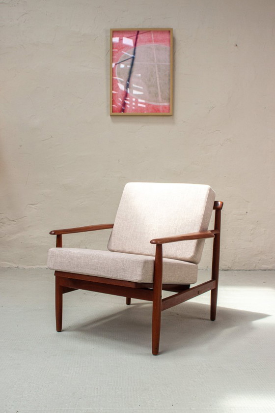 Image 1 of 2 poltrone vintage in teak, poltrona danese di metà secolo, anni '60