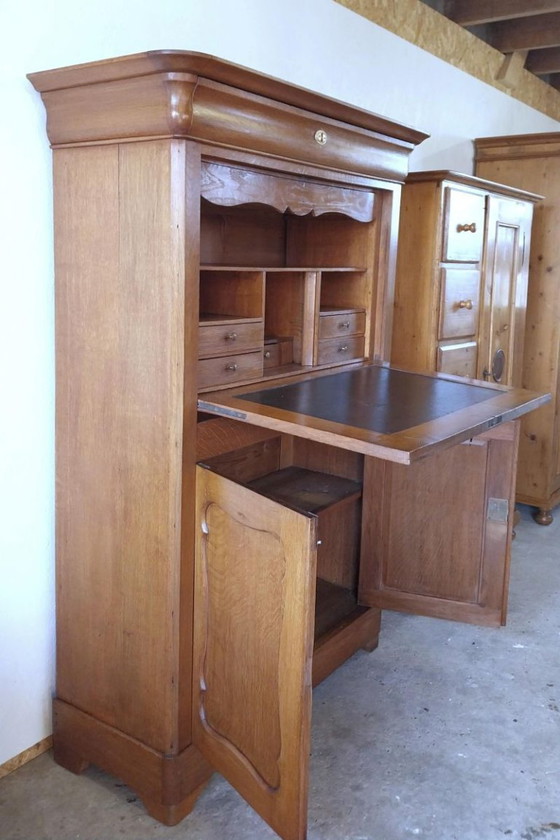 Image 1 of Old oak secretary 112*44*161 cm