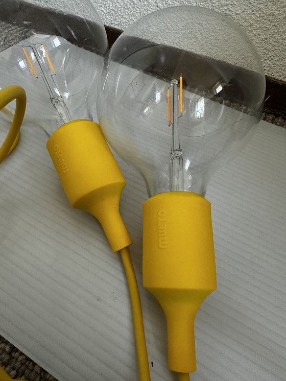Image 1 of Muuto hanglamp fitting geel 2 stuks