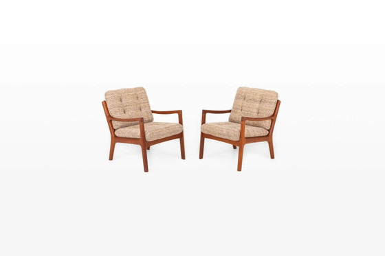 Poltrone di Ole Wanscher per France & Son, anni '60, set di 2 – Wool, Cotton, Scandinavian (photo 2 of 14)