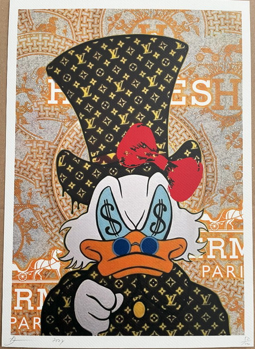 DEATH NYC (1979) - Uncle Sam Duck – lithos zeefdrukken, Paper