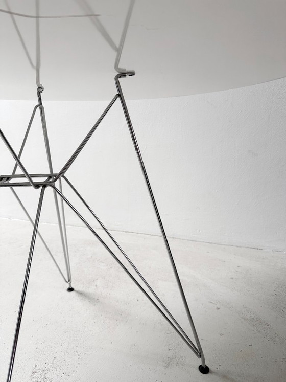 Image 1 of White Round DSR Dinner Table