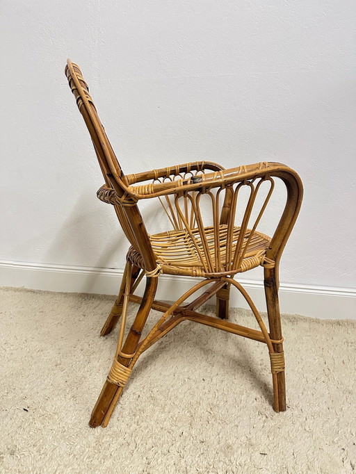 Poltrona in rattan di bambù