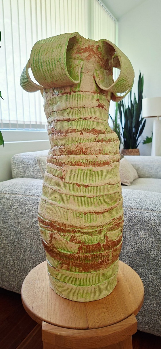 Image 1 of Große, skulpturale Vase aus Kunstkeramik – Unikat