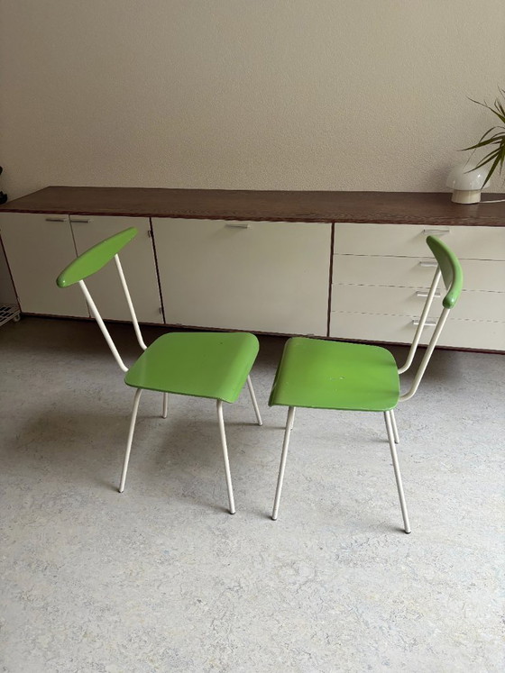 2x Sedie Dress boy Wim Rietveld per Auping – Sedie da pranzo, Metal (photo 2 of 10)