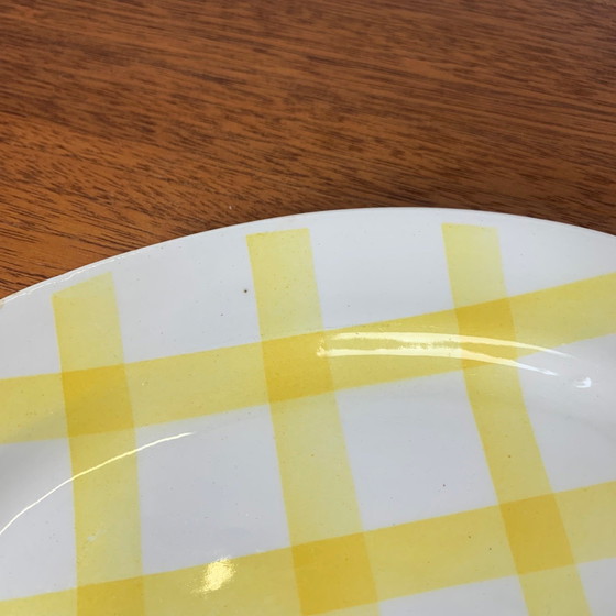 Image 1 of Kleine Auflaufform Moulins des Loups, Orchies, Modell Gelbe Tischdecke, 1950