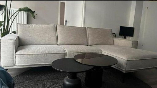 Beige Bank Chaise Longue