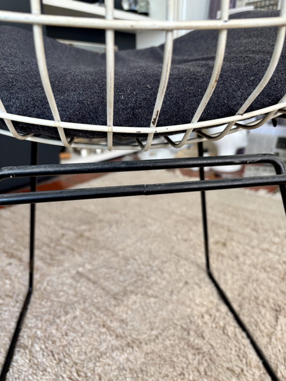 Image 1 of 2x draadstoel met kussens SM05 Cees Braakman voor Pastoe