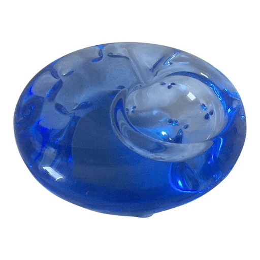 Aschenbecher aus blauem Muranoglas im Barovier-Stil, 1970er Jahre