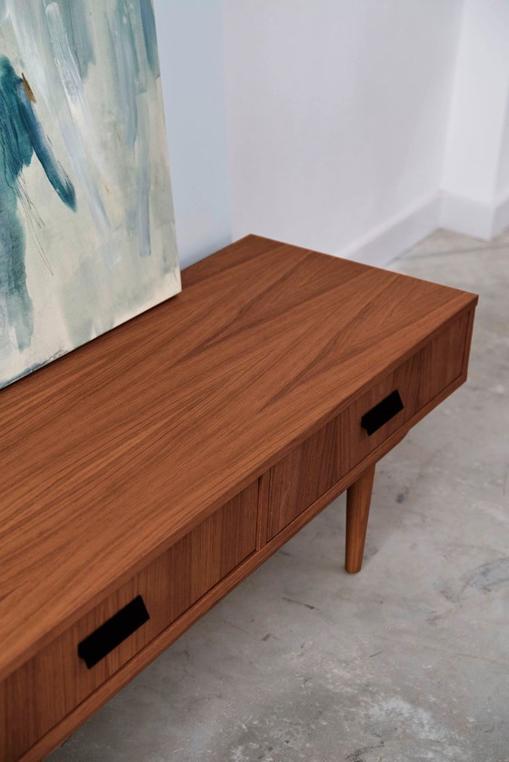 Image 1 of Lowboard 3 laden eiken gebeitst teak - L01