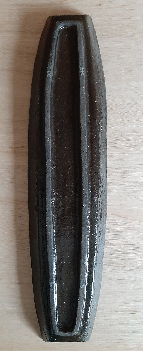 Image 1 of Lange Keramikschale, Brutalismus, Belgien, 1970er Jahre