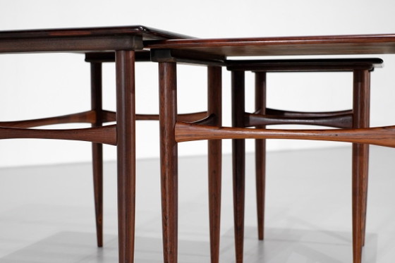 Tavolini disegnati da Kai Kristiansen per Skovmand & Andersen, Danimarca, anni '60. – Vetrine, Wood, Vintage (photo 15 of 19)
