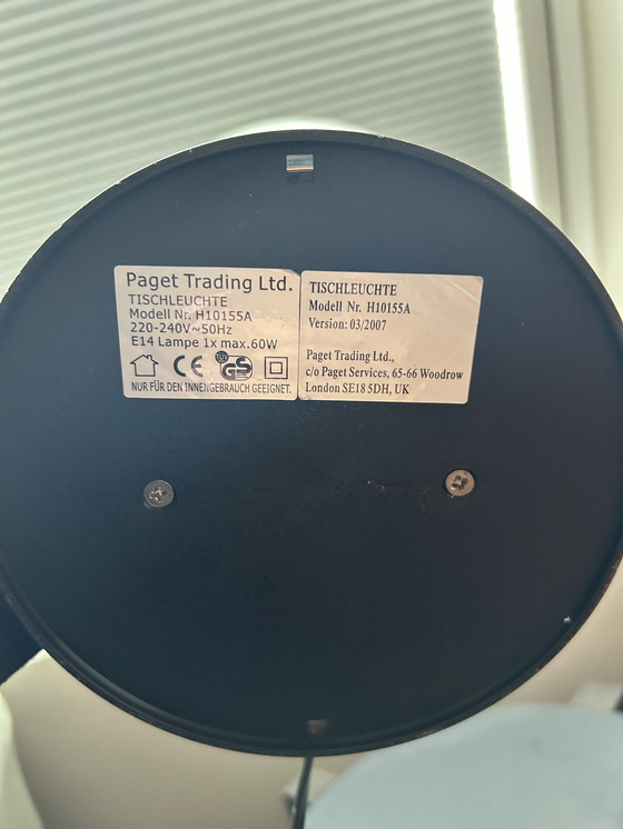 Image 1 of Scandinavian Design Chrome Dimmable Frosted Glass Table Lamp