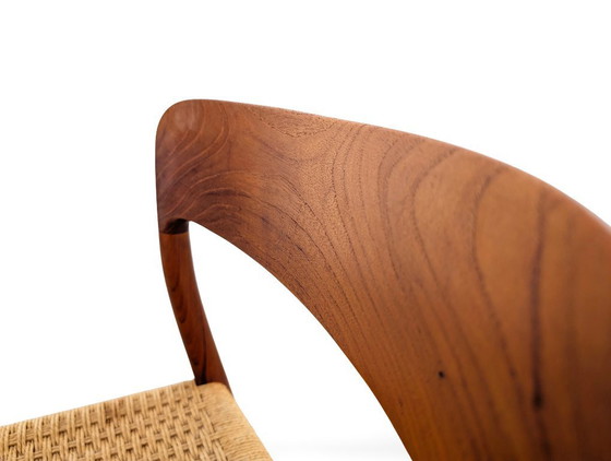 Image 1 of Ensemble de 4 chaises JL Mollers modèle 75 Niels Otto Møller en teck vintage