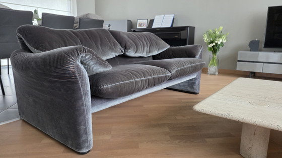 Bankstel Met 3-Zit, 2-Zit En Loungezit Maralunga Van Cassina – Velvet, Textile (photo 5 of 7)
