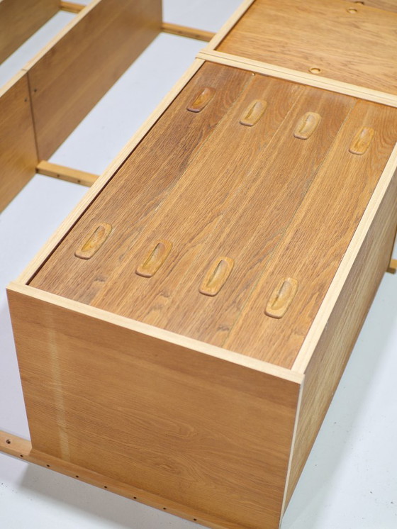 Image 1 of Preben Sørensen wall system oak bookcase Danish