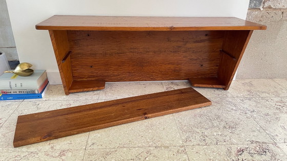 Image 1 of Geometrische wandplank massief eiken VINTAGE