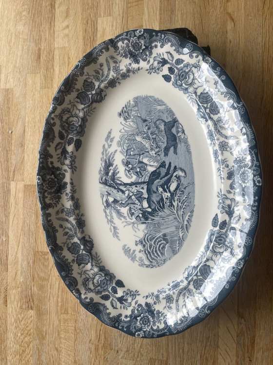 La Cartuja de Sevilla, Oval Bowl, Porcelain, Blue (photo 9 of 14)